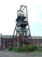 Remains of the colliery at Penallta. Two headgear still stand.<br><br>[Ewan Crawford //]