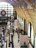 Interior view of d'Orsay Museum, Paris, formerly a railway station serving south-west France.<br><br>[Alistair MacKenzie 12/11/2002]