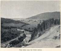 Construction of the Great Siberian Railway between Vladivostock and St Petersburg and eventually Murmansk. The view near Ufalei Station. [Extract from GSR Guide of 1900]<br><br>[Alistair MacKenzie //2009]