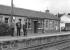 The photographer's son and the remaining BR staff survey the scene at Carron station on the Speyside Line in 1967, a year before final closure. [See image 1891]<br><br>[Frank Spaven Collection (Courtesy David Spaven) //1967]