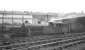 View south across a busy Heaton shed yard in the late 50s/early 60s towards Parsons engineering works. Locomotives in attendance include V3 67605 nearest the camera and V2 60806 standing in the left background.<br><br>[K A Gray //]