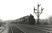 73061 photographed near Muirend on 29 April 1960 with a Neilston High - Glasgow Central train.