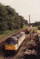 Looking north at Port Elphinstone. Class 47 freight in sidings.<br><br>[Ewan Crawford //]