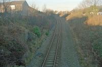 Looking north at the former Stoneywood station.<br><br>[Ewan Crawford //]