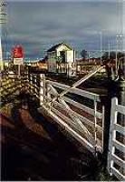 Looking east at Forres signalbox and level crossing.<br><br>[Ewan Crawford //]