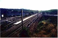 View looking south over Howwood station under construction.<br><br>[Ewan Crawford //]