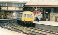Afternoon local train from Arbroath terminating at Perth in 1985.<br><br>[Brian Forbes //1985]