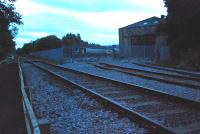 The point where the railway depot at Wolsingham Steelworks joins the line.<br><br>[Ewan Crawford 26/09/2006]