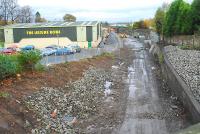 Site of the old station looking east.<br><br>[Ewan Crawford 12/11/2006]