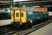 Class 128 Gloucester RC&W parcels unit at Manchester Piccadilly.<br><br>[Ian Dinmore //]