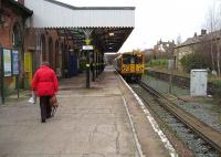 Changing from a Preston train at Ormskirk onto a Merseyrail 508 on 9 Jan for the journey into Liverpool. This was a through route for Liverpool - Glasgow services until buffer stops were installed in the 1970s.  <br><br>[John McIntyre 9/01/2007]