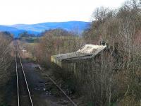 View west over the former Newburgh station in January 2007. <br><br>[Brian Forbes 27/01/2007]