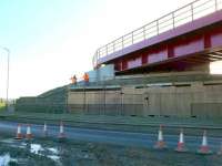 Helensfield Bridge, east of Alloa is hooked up now, we can stand back and admire it.<br><br>[Brian Forbes 02/02/2007]