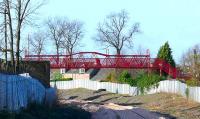 Restored footbridge over the SAK line at Alloa Athletic FC ground.<br><br>[Brian Forbes 02/02/2007]