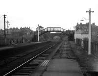 Kittybrewster station and south sb from the down platform looking towards Aberdeen in November 1972.<br><br>[John McIntyre /11/1972]