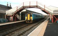 Train for Middlesbrough stands at Hexham in February 2007.<br><br>[John Furnevel /02/2007]