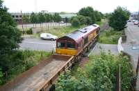 A departmental working from Leith South to Millerhill on 9 July on Seafield LC. <br><br>[John Furnevel 09/07/2007]
