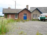 The station building at Meigle on the Alyth branch, seen platform side in July 2007. This building was the original station on this site, a new station with a wooden building later opening on the other side of the level crossing to the left.<br><br>[John Furnevel 12/07/2007]