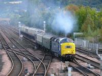 The <I>Autumn Highlander</I>, Kings Cross to Inverness arriving at Perth. Loco 55022 <I>Royal Scots Grey</I>.<br><br>[Brian Forbes 05/10/2007]
