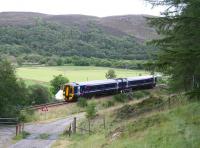 An Inverness bound train shortly after leaving Rogart on 26 August 2007.<br><br>[John Furnevel 26/08/2007]