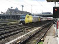 Private operator loco and stock on the approaches to Munich.<br><br>[Michael Gibb 27/10/2007]