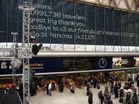 The western concourse at Waterloo and entrance to the International platforms on 13 November 2007 - the station's final day as a Eurostar terminus.<br><br>[Michael Gibb 13/11/2007]