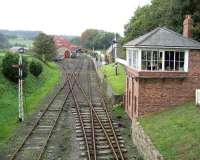 Quiet day at Beamish, looking back towards the station on 18 October 2006.<br><br>[John McIntyre 18/10/2006]
