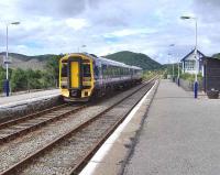A service from the far north to Inverness calls at Rogart on 29 July 2007. <br><br>[Brian Smith 29/07/2007]