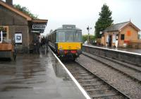 A DMU for Minehead has just arrived at Williton station on the West Somerset Railway on 5 July 2008.<br>
<br><br>[John McIntyre 05/07/2008]