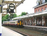 The 1239 Newcastle - Stranraer service arriving at Dumfries on 20 May 2008.<br><br>[John Furnevel 20/05/2008]