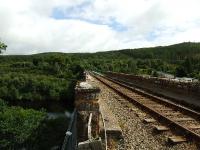 Looking north along the top of the Oykel/Shin Viaduct.<br><br>[John Gray 17/07/2008]