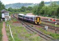 A Newcraighalll - Dunbane service shortly after leaving Stirling on 12 June passes Stirling North box.<br><br>[John Furnevel /06/2008]