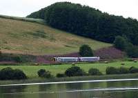 FSR 158 passing the still waters of Lindores Loch on the journey south to Edinburgh on 7 August 2008.<br><br>[Brian Forbes 07/08/2008]