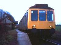 Evening train from Princes Risborough to Aylesbury leaving Little Kimble in 1974.<br><br>[Ian Dinmore //1974]