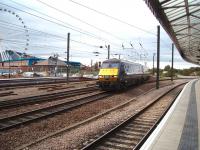 DVT 82218 leads a Kings Cross service over the Scarborough line crossover and into York from the north. The Yorkshire Wheel and National Railway Museum are on the opposite side of the line in this view from Platform 4.<br><br>[Mark Bartlett 11/10/2008]