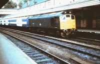 25044 with an exhibition train at Shrewsbury on 10 June 1983.<br><br>[Colin Alexander 10/06/1983]