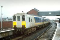 A class 450 DMU no 456 calls at Belfast Yorkgate in 1993, one year after the opening of the new NIR station.<br><br>[Bill Roberton //1993]