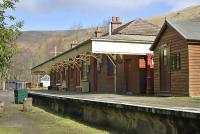 The former Lochearnhead Station, seen on 23 March 2009. The old station was bought and refurbished by the Hertfordshire Scouts and is now used by scouting groups from across the UK. [See image 5504]<br><br>[Bill Roberton 23/03/2009]