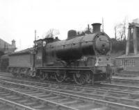 57661 stands in the shed yard at Dumfries in April 1963.<br><br>[David Pesterfield 13/04/1963]