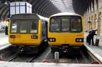 Front end comparison of Pacers 142084 and 144005 at York in April 2009.<br>
<br><br>[Bill Roberton 16/04/2009]