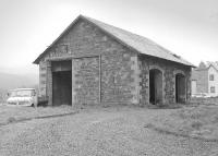 Surviving goods shed at Stobo in 1986.<br><br>[Bill Roberton //1986]