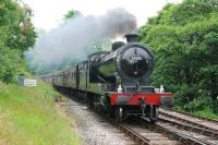 Robinson class O4 2-8-0 no 63601 approaching Oxenhope station on 26 June 2009 with the 1525 'express passenger' working from Keighley. The 2-8-0 was visiting the KWVR as part of the Summer Steam Gala. <br><br>[Andy Carr 26/06/2009]