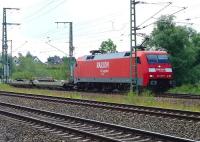 152 109-5approaching the goods yard near Moislinger Ailee, Lubeck, in July 2009 with a freight.<br><br>[John Steven /07/2009]