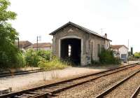 The surviving locomotive shed at Cognac photoraphed on 7 September 2009.<br><br>[Peter Todd 07/09/2009]