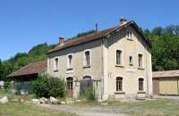 <h4><a href='/locations/A/Ariege_Pyrenees'>Ariege Pyrenees</a></h4><p><small><a href='/companies/S/SNCF'>SNCF</a></small></p><p>Chalabre former station on the former Mirepoix - Lavalenet branch line in October 2009. 17/32</p><p>05/10/2009<br><small><a href='/contributors/Alistair_MacKenzie'>Alistair MacKenzie</a></small></p>