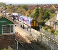 The Northern 0944 Hull - Scarborough service makes its penultimate stop at Seamer on 16 October.<br><br>[John Furnevel /10/2009]