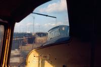 Room with a view.....� as seen from the cab of a Clayton Type 1 on the scrap line at Millerhill yard in 1971.<br>
<br><br>[Bill Roberton //1971]