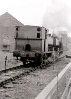 Rides at Prestongrange museum in the 1980s, by the simple method of the public being conveyed on the footplate of the dead pug pulled and pushed by the one in steam. Note the sleeper 'platform' on the right.<br>
<br><br>[Colin Miller //]