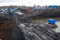 Looking west towards the former station site at Armadale.<br><br>[Ewan Crawford 17/02/2010]