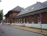 Station buildings at Travemunde Hafen on Germany's Baltic coast in July 2009. The location is now operated as a restaurant. <br><br>[John Steven 23/07/2009]